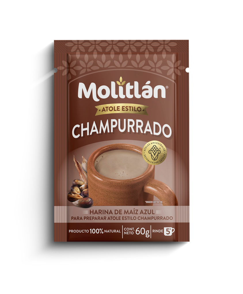 Atole Champurrado Molitlán - Caja 24 Sobres de 60 g